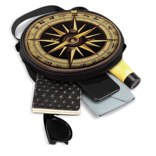 Image of Women Novelty Round Clock Shape Zippered Clock Purses for Women Tote Handbag Shoulder Bag, Gift for Mom Girlfriend