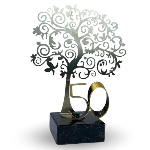 JOYERÍA EL FARO | Regalo original 50 cumpleaños | Placa conmemorativa personalizada con grabado y estuche premium | Un detalle único y especial