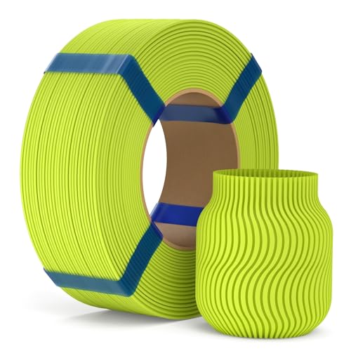 Image of ELEGOO PLA Basic Refill Filament 1.75mm Apple Green 1KG, 3D Printer Filament No Spool Dimensional Accuracy + /- 0.02mm, 3D Printing PLA for Reusable Spool Refilling