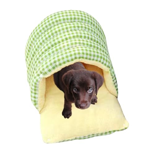 Generico per cani – Grotta per animali scozzese portatile, sacco a pelo lavabile per cuccioli, in caldo pile, design affidabile e traspirante | Morbida fodera imbottita per cani e gatti, div