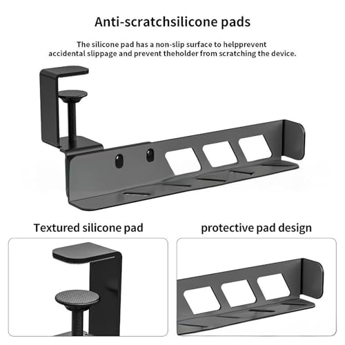 Support de PC portable sous bureau réglable MacBook clavier métal - 5