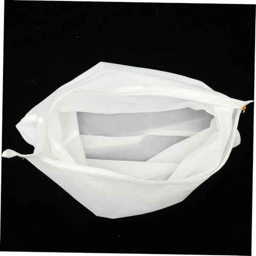 Bolsa para lavar zapatillas de poliéster blanco de tres piezas anti enredos 5