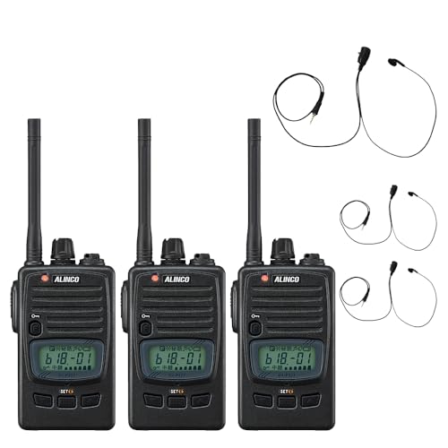 アルインコ ALINCO 防塵・防水・中継器対応 特定小電力 トランシーバーDJ-P221M+ 対応 イヤホンマイク BLUE CENTURY W022 3台セット