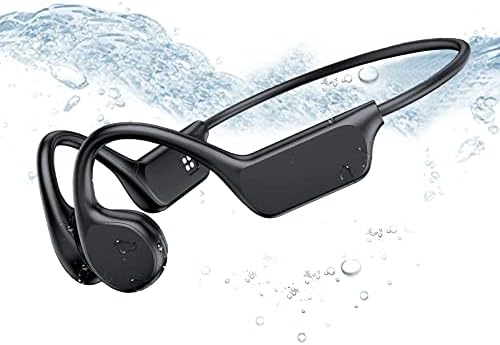 Bone Conduction Headphones - IPX8 Waterproof Swimming Headphones with Built-in MP3 Player 32G Memory, Bluetooth 5.3 Open Ear Headset, Suitable for Swimming, Running, Cycling and More Activities