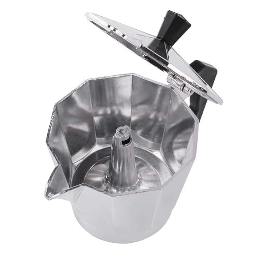 Image of VINSU Moka Pot Espresso Maker - Perfect for Brewing Traditional Italian Espresso - Lightweight, Durable, and Ideal for Compact Kitchens and Travel (150 ml)