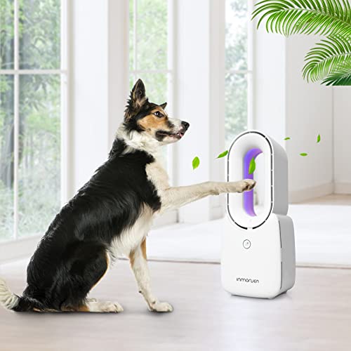 Conbola Desk Fan, Bladeless Fan 11.8 Inch Small Personal Cooling Fan With 5 Colors Led Light, Touch Control, Quiet Table Fan For Bedroom, Home, Office #TOP5