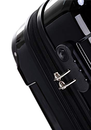 BEIBYE Zwillingsrollen 2048 Hartschale Trolley Koffer Reisekoffer in M-L-XL-Set in 15 Farben (Schwarz, XL) – Bild 5