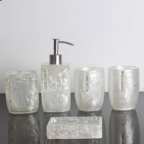 ouxei Refillable Hand Soap Pump Bottle - Liquid Dispenser For Bathroom Kitchen Laundry - 280ml Capacity(5pieces)