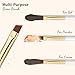 Docolor Eyebrow Brush Duo Eyebrow Spoolie Professional Angled Eye Brow Brush Perfect for Lining and Shaping Brows, Spoolie for Brows or Lashes White