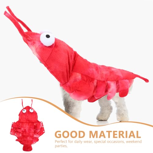 Disfraz de Cangrejo para Perro Talla S Color Rojo miniatura 3