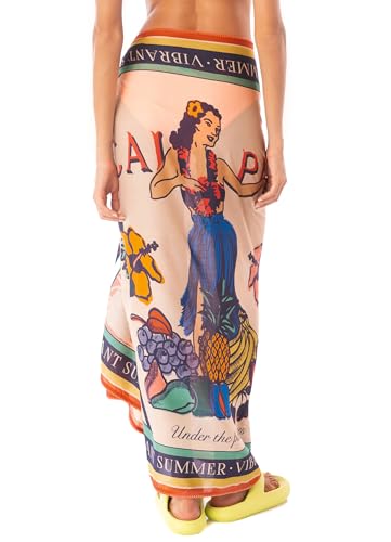 Maaji Women's Standard Pareo, Open Blue2