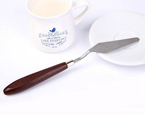 EVINIS 5Pcs Stainless Steel Spatula Palette Knife Painting Mixing Scraper Set,3D Print Removal Tool - Thumbnail 3