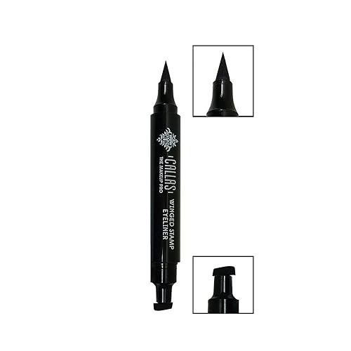 Callas The Make Up Pro - Delineador de ojos con sello alado, tamaño grande, 0.12 onzas