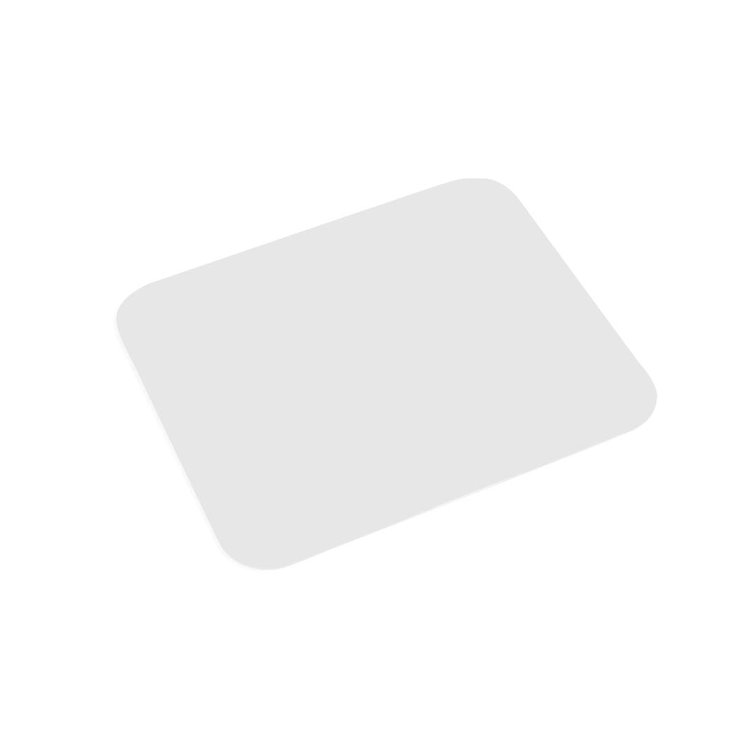 Small Extra Thin Computer Mouse Pad with Non-Slip Base in Silicone Ultra-Thin Rectangular Mousepad (White)