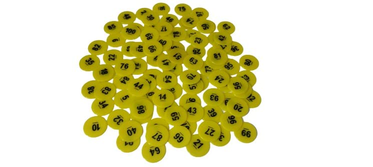 MOREL Yellow Plastic Round Shape Embossed Printed Token Coin, Chips for Shop, Board Games, Stores, Casino, School|1 to 100 Number Coins. (B0BG87FRX2) Amazon Price History, Amazon Price Tracker