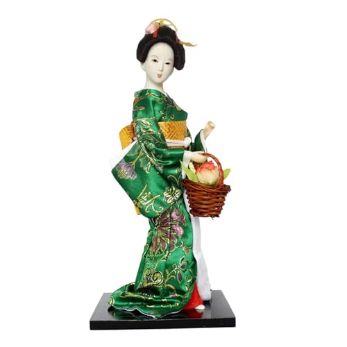 #N/A/a Muñecas de Kimono Muñecas Geisha japonesas étnicas Muñeca Geisha asiática de 12 Pulgadas para Oficina en casa, Estilo b