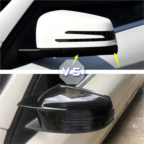 Remplacer coque rétroviseur rayée par capuchons en fibre de carbone Mercedes W204