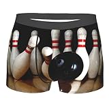 963 Herren Unterhosen Bowlingkugel Sport Shorts Trunks Mit Stretch Unterwäsche Classic Weich Retroshorts S