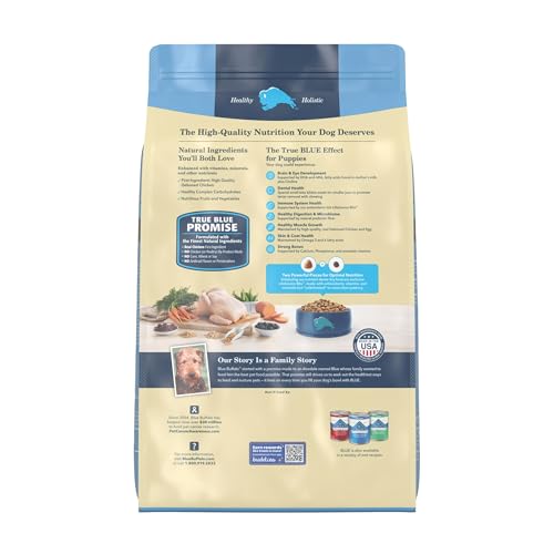 Blue Buffalo Life Protection Formula Puppy Dry Dog Food with DHA and ARA, Made with Natural Ingredients, Chicken & Brown Rice Recipe, 15 lb Bag