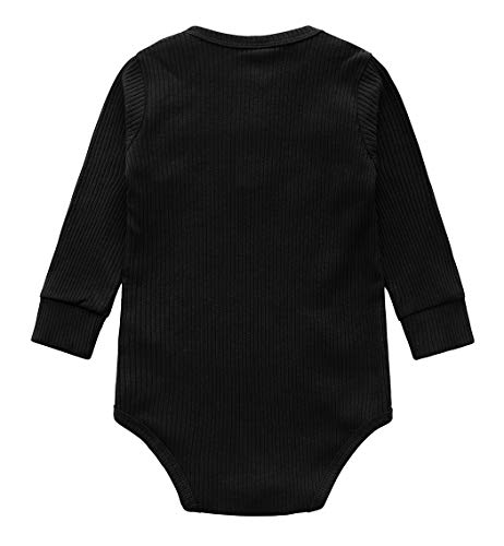 Eledobby Cor Sólida Macacão de Manga Comprida Bebê Menino Abotoado de Macacão Infantil Triângulo Rou