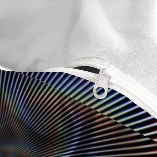 Housse de couette science-fiction double en microfibre douce et zippée pour lit d'adolescente