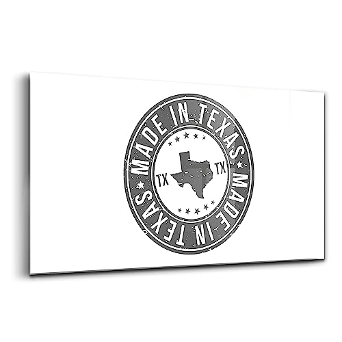 Peinture murale en verre Wallfluent 100x50cm Tampon du Texas
