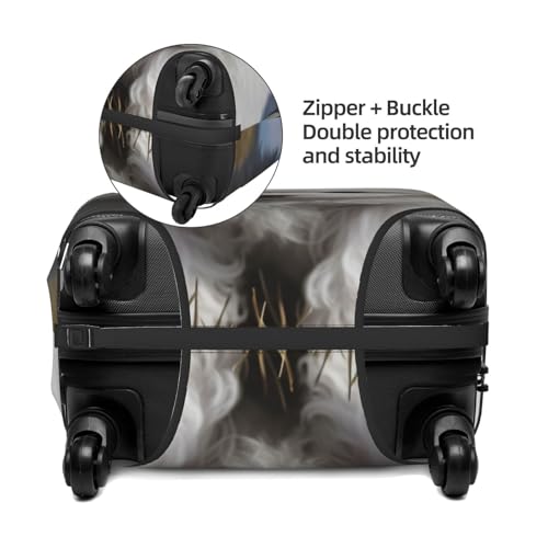 Travel Luggage Cover Anti-Scratch Suitcase Cover Protector Elastic Thicken Luggage Protector Washable Baggage Covers Bichon Frise Dog Suitcase Sleeve Fit 18-32 Inch Luggage Large4