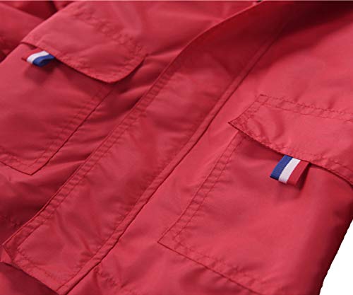 Image of Hiheart Boys Girls Waterproof Hooded Jackets Cotton Lined Rain Jackets