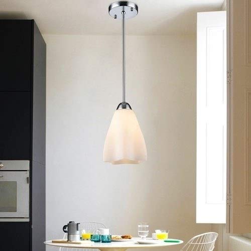 Lámpara de Cristal de Leche Art Deco con Suspensión Creativa 7