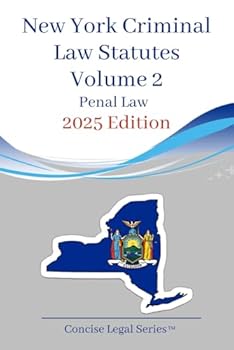 Paperback New York Criminal Law Volume 2: Penal Code Book