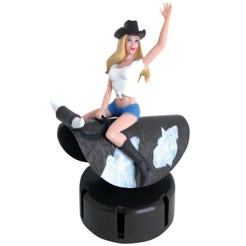 Chroma 000851 'Cowgirl Bull Rider' Auto Ornament