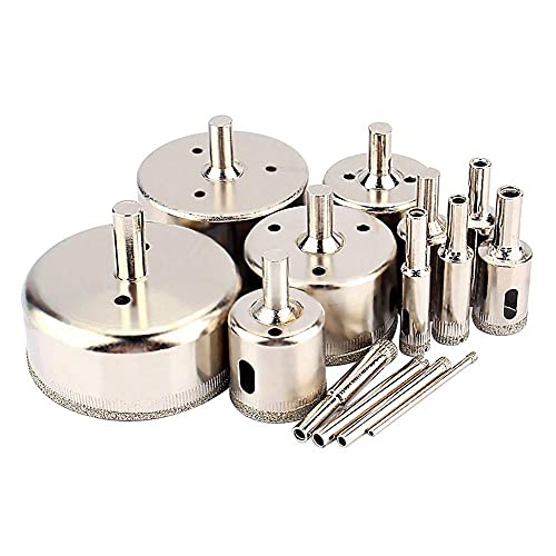 Set de 14 brocas recubiertas de diamante de 3-70 mm miniatura 1