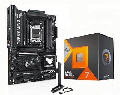 Micro Center AMD 7800X3D Processor with ASUS TUF Gaming B850 PL Motherboard