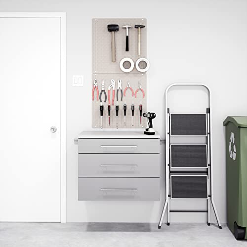 Prepac Hangups 3-Drawer Base Storage Cabinet, Light Gray #TOP4