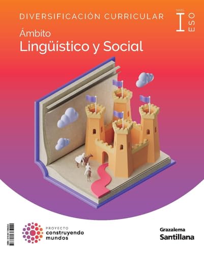 Portada de Diversificación 3º ESO Ámbito Socio Linguístico i Construyendo Mundos