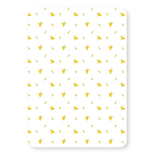 Pokemon Official Double Fitted Bedsheet | Shot Design | Pikachu Character Bedding | Designed for Double Beds | Soft Polyester with Elastic Edge | Perfect for Kids Bedroom