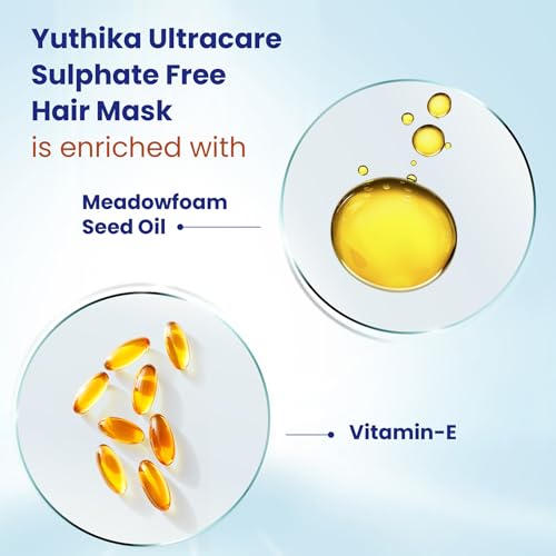 Image of Yuthika Professional Ultracare Sulfate Free Hair Mask For Women & Men (150 ml), Total Repair for Damaged, Dry & Frizzy Hair