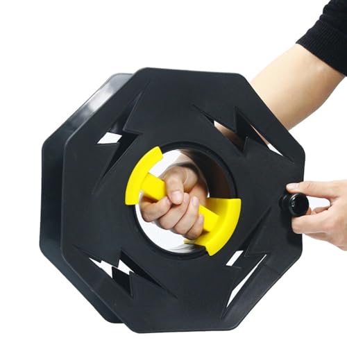Carrete de almacenamiento de cable de extensión | enrollador de cable carrete organizador de servicio pesado carrete de abierto mano viento retráctil para tienda de garaje | Almacenamiento de ca