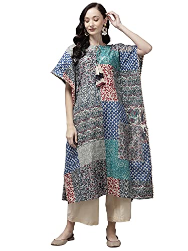 Image of INDO ERA Women A-Line Polyester Kurta /Kurti