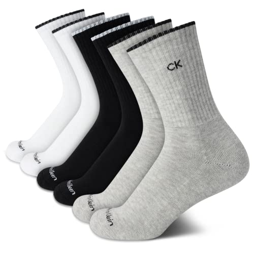 Calvin Klein Women's Socks - Cushion Athletic Crew Socks (6 Pack)