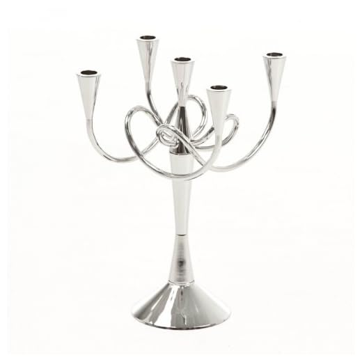 DRIADE Matthew Boulton I kandelaar messing afwerking nikkel glanzend