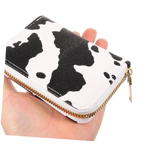 Zipper Card Holder Wallet for Women Small Slim Purse Design Lightweight and Portable Cute Cow Pattern for Everyday Use3