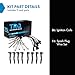 TRQ Ignition Coil Kit 9 Piece Compatible with 2018-2022 Ford F-250 Super Duty 2018-2022 F-350 Super Duty