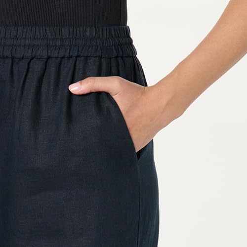 The Drop Women's Standard Bonni Pull on Linen Pant3