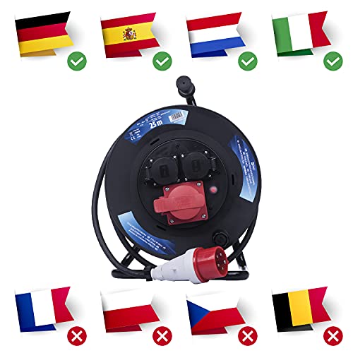 CEE-Kabeltrommel EMOS P192250 für Baustellen, Industrie und Camping