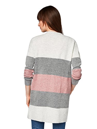 TOM TAILOR Long Strickjacke mit Blockstreifen
