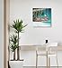 Anolyfi Bathroom Palm Tree Canvas Wall Art Coastal Artwork Seascape Painitng Ocean Tropical Landscape Print Relax Quotes Picture Framed for Bedroom Living Room Hotle Guest Home Office Decor 14