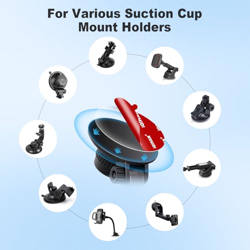 Adhesive Sticky Pad for Car Phone Mount - Double Sided Phone Holder Mounting Tape Replacement, Heavy Duty Clear Glue Pads for Magnetic Dashboard Dash Mount Stickers (2.76“ / 70mm)