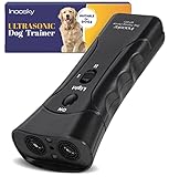 Inoosky Anti Barking Handheld 3 in 1 Pet LED Ultrasonic Dog Trainer Device - Electronic Dog Deterrent/Training Tool/Stop Barking
