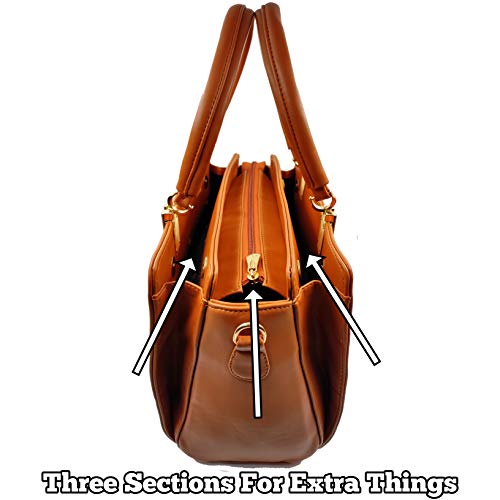 Buy Eveda Classy Leather Ladies Bag (Brown) at Amazon.in